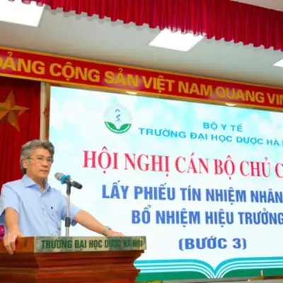 HỘI NGHỊ KIỆN TOÀN NGƯỜI ĐỨNG ĐẦU TRƯỜNG ĐẠI HỌC DƯỢC HÀ NỘI 